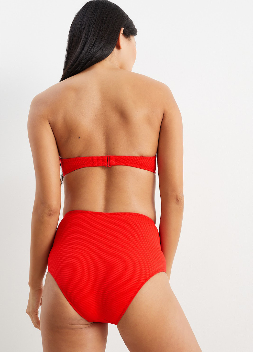 Красные купальные трусики-плавки однотонные C&A