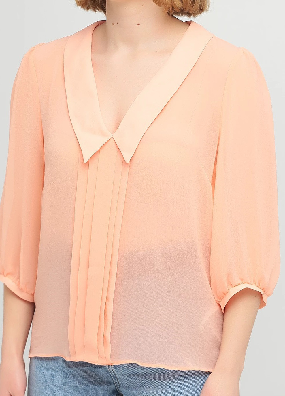 Персиковая демисезонная блуза Asos
