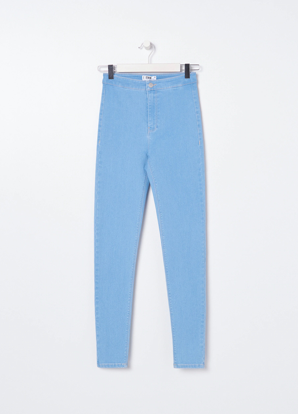 Голубые демисезонные скинни джинсы Sinsay