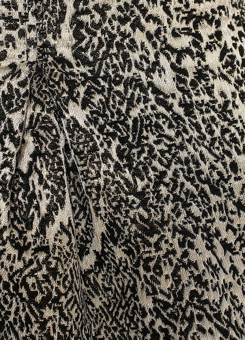 Золотистая кэжуал с абстрактным узором юбка Sweewe мини