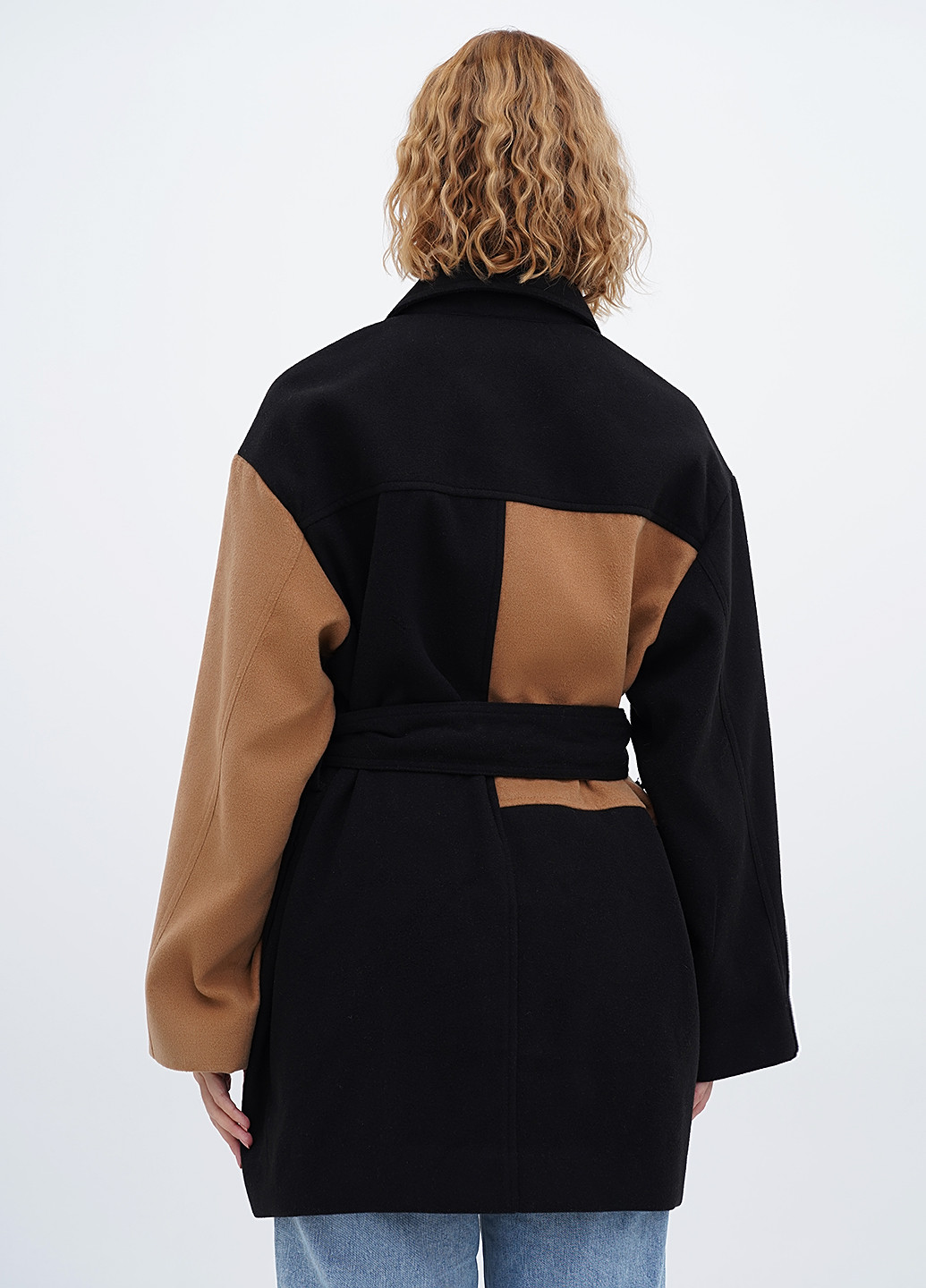 Комбіноване демісезонне Пальто однобортне Monki