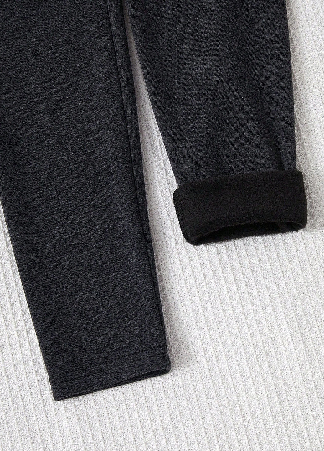 Темно-серые зимние леггинсы SHEIN