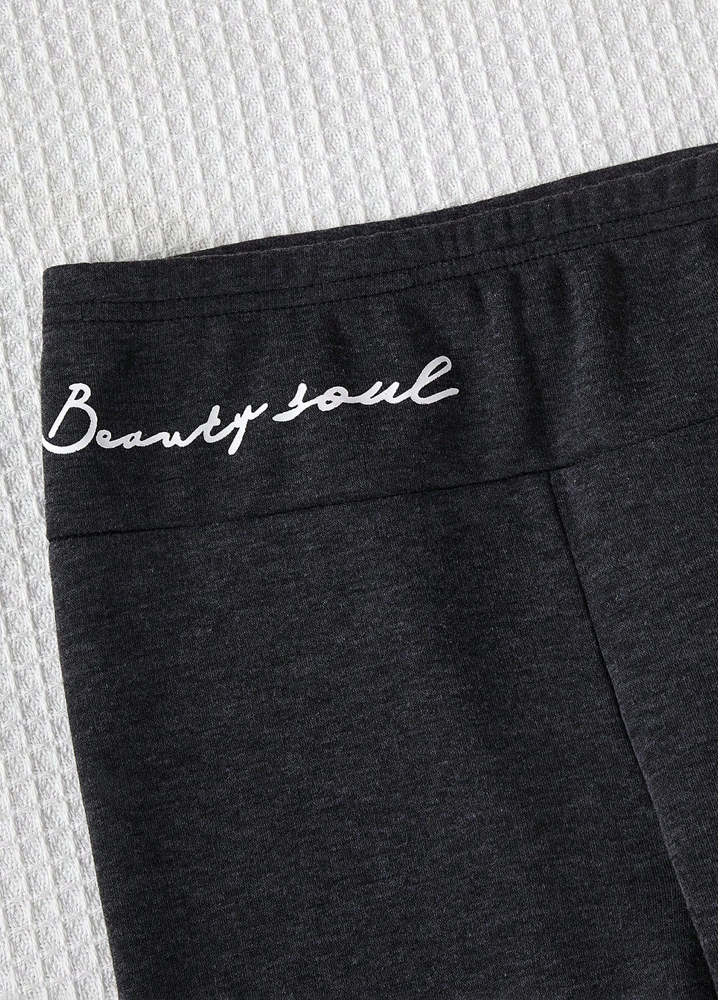 Темно-серые зимние леггинсы SHEIN