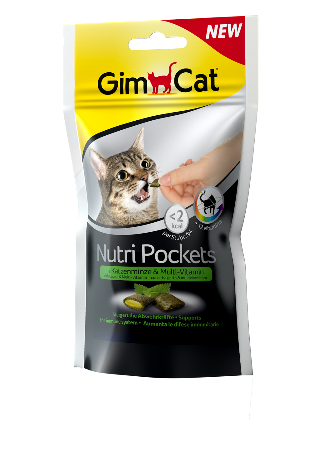 Ласощі Nutri Pockets для кішок "Котяча м'ята + Мультивітамін", 60 г Gimborn (16935010)