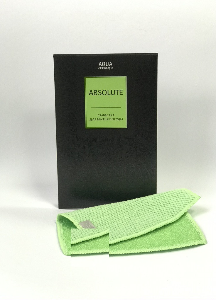 Салфетка для мытья посуды (зеленая) Aquamagic ABSOLUTE Greenway (214658537)