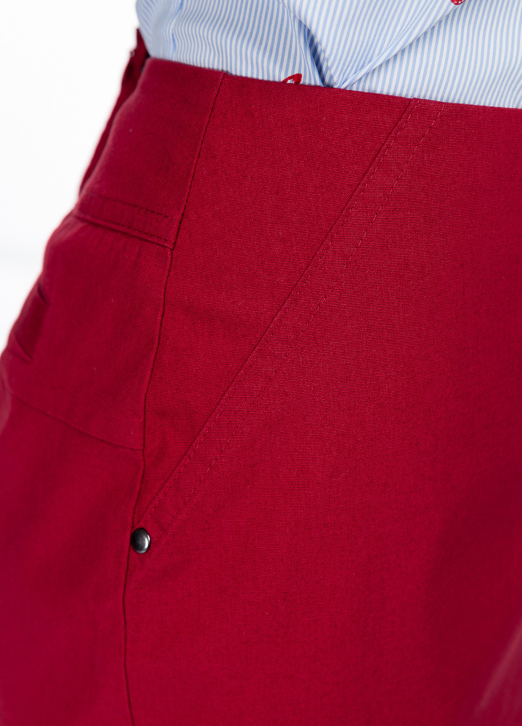 Красная кэжуал однотонная юбка Femme мини