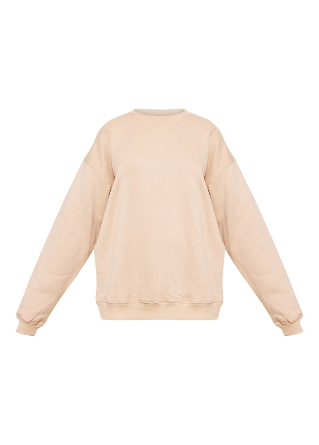 Пісочний світшот PrettyLittleThing однотонний без декору (308792181)