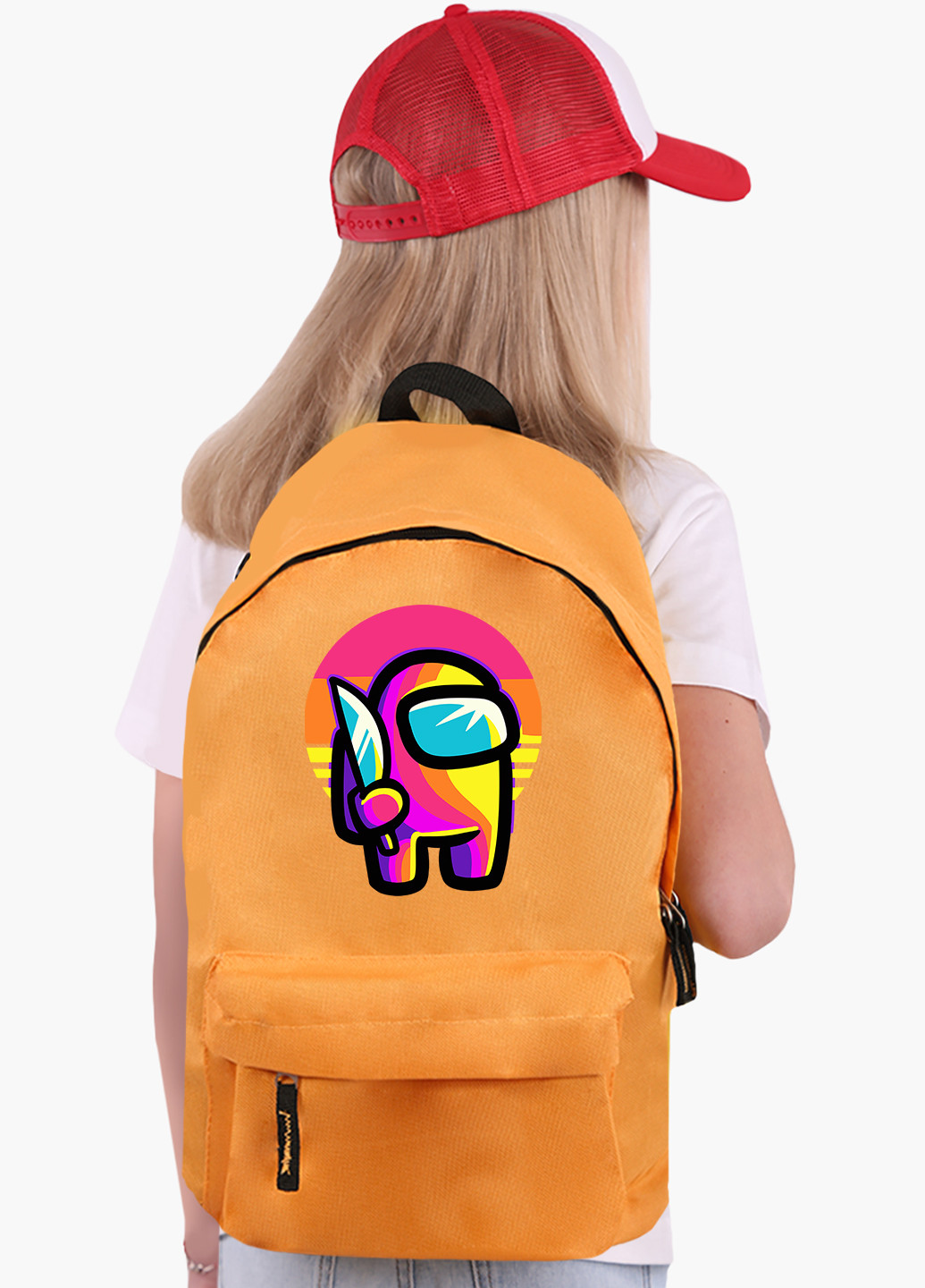 Детский рюкзак Амонг Ас Красный (Among Us Red) (9263-2406) MobiPrint (217075001)