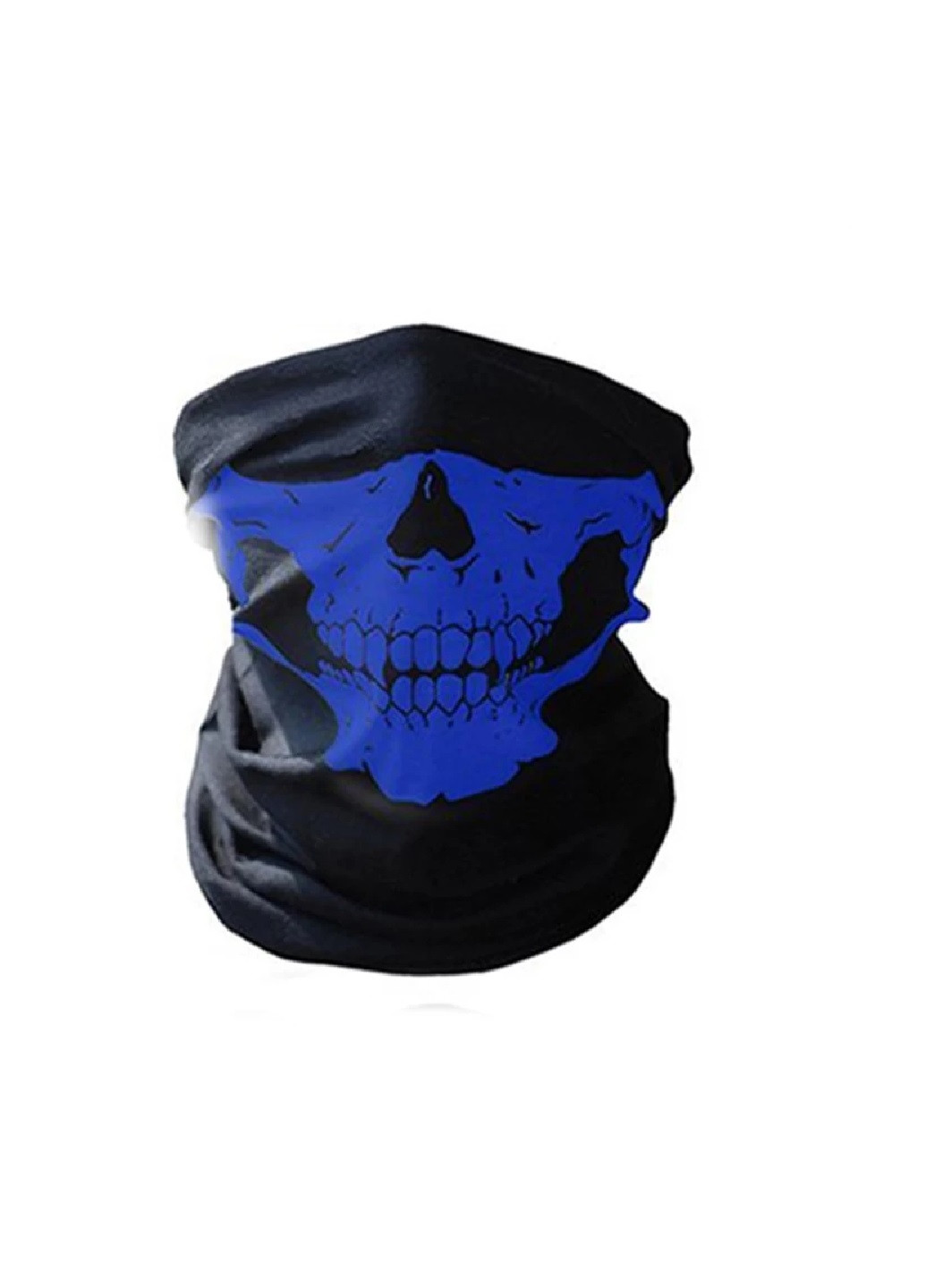 маска трансформер з малюнком черепа Щелепа унісекс Синій NoName бафф (250270916)