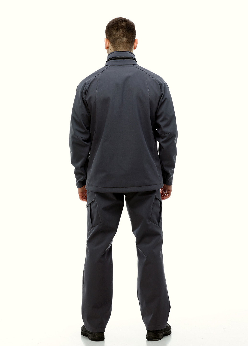 Серый демисезонный костюм (куртка, брюки) брючный Fishing Style