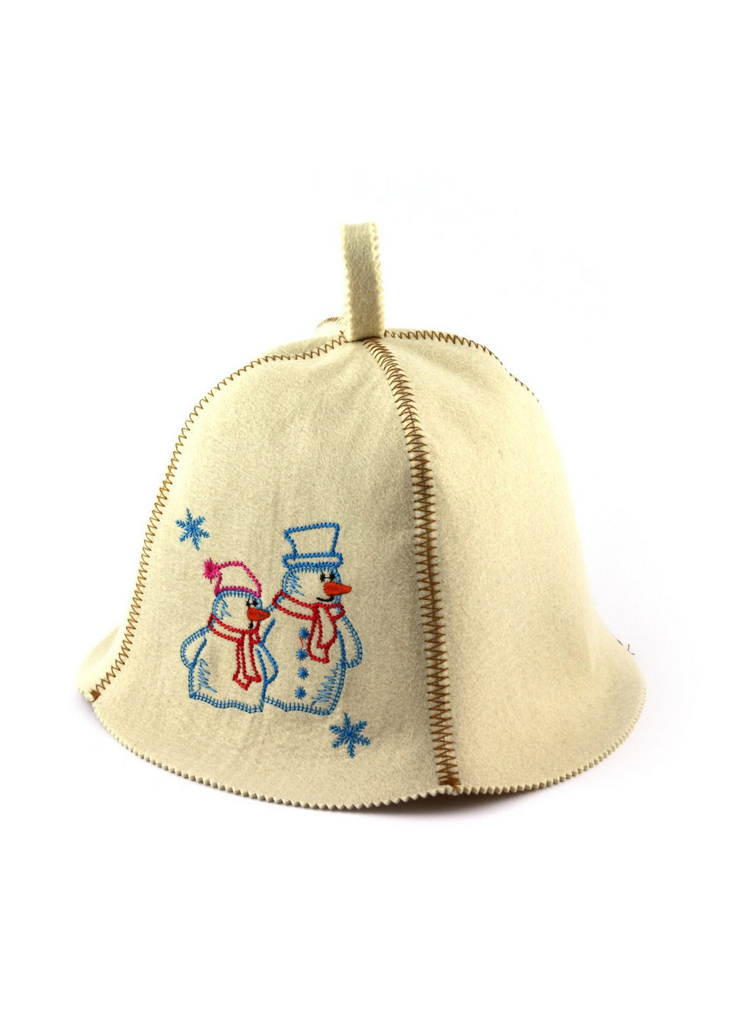 Шапка для сауни "Снеговики" Luxyart (255375939)