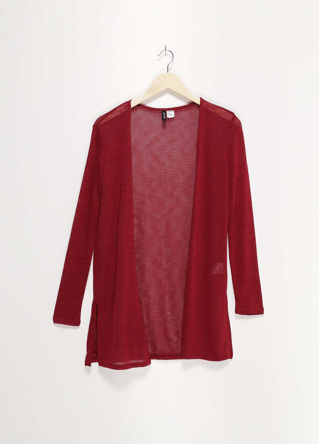 Бордовый демисезонный кардиган H&M