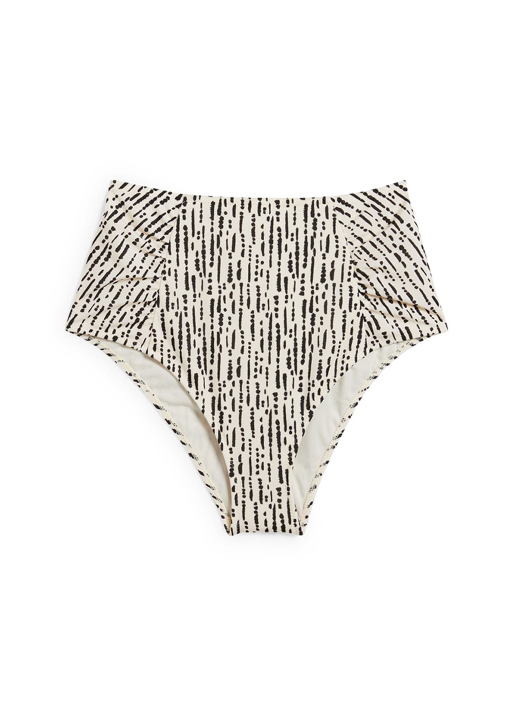 Бежевые купальные трусики-плавки с абстрактным узором C&A