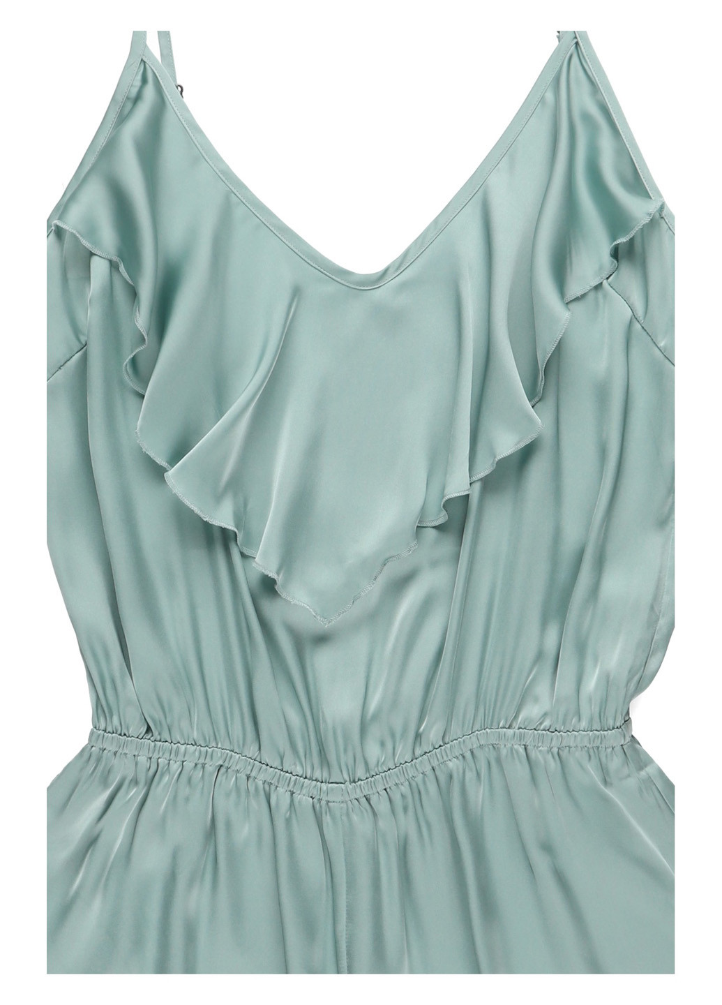 Комбінезон myMO комбінезон-шорти однотонний бірюзовий кежуал поліестер, атлас