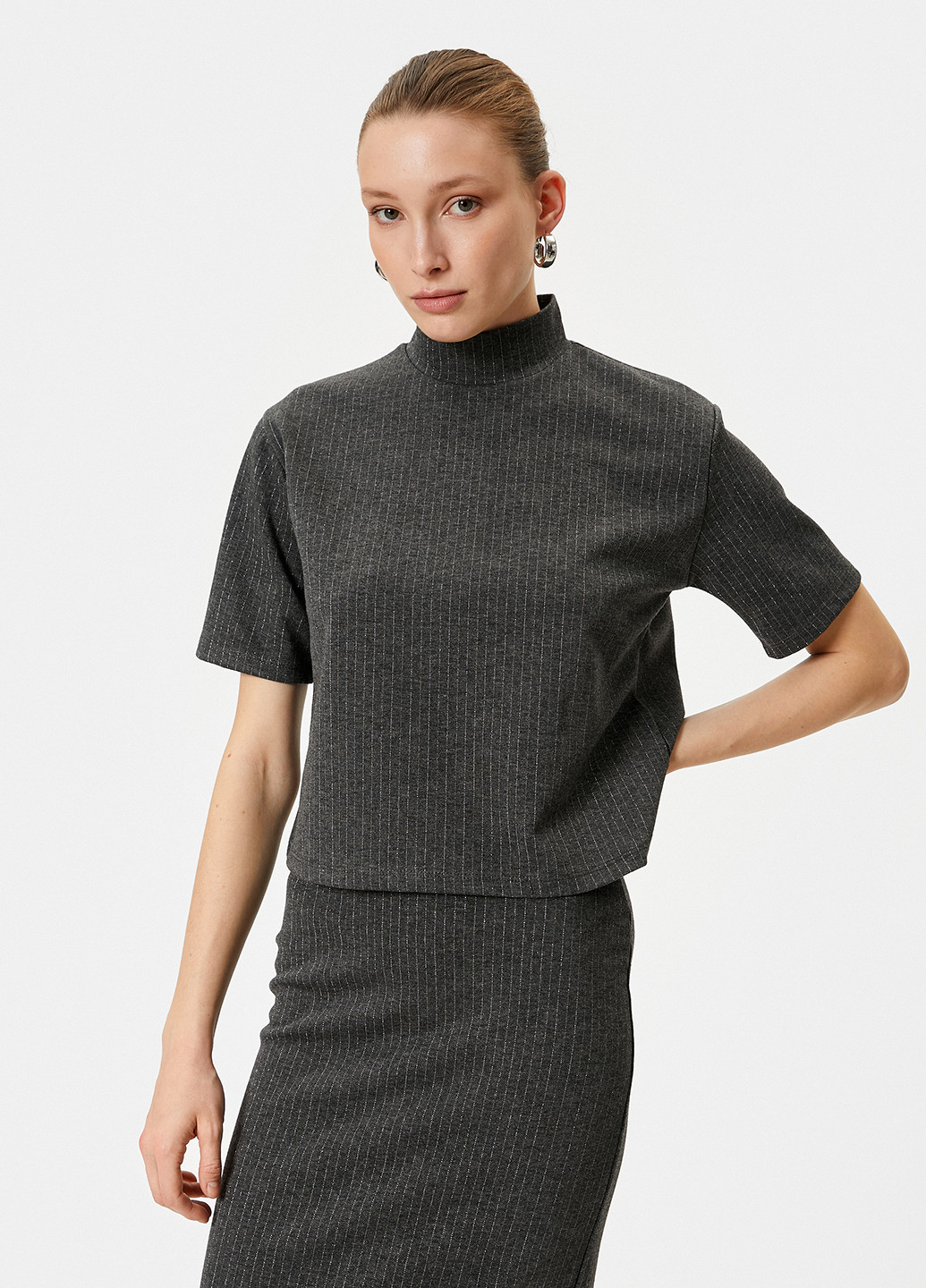 Серая блуза KOTON