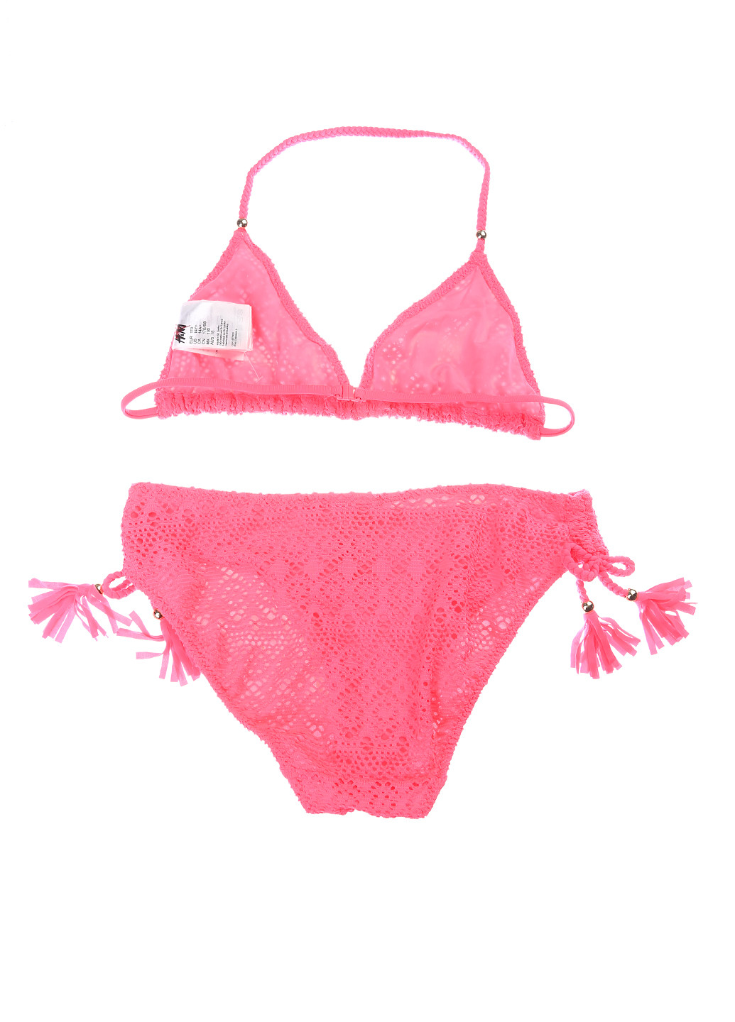 Рожевий літній купальник (лиф, трусики) бікіні H&M