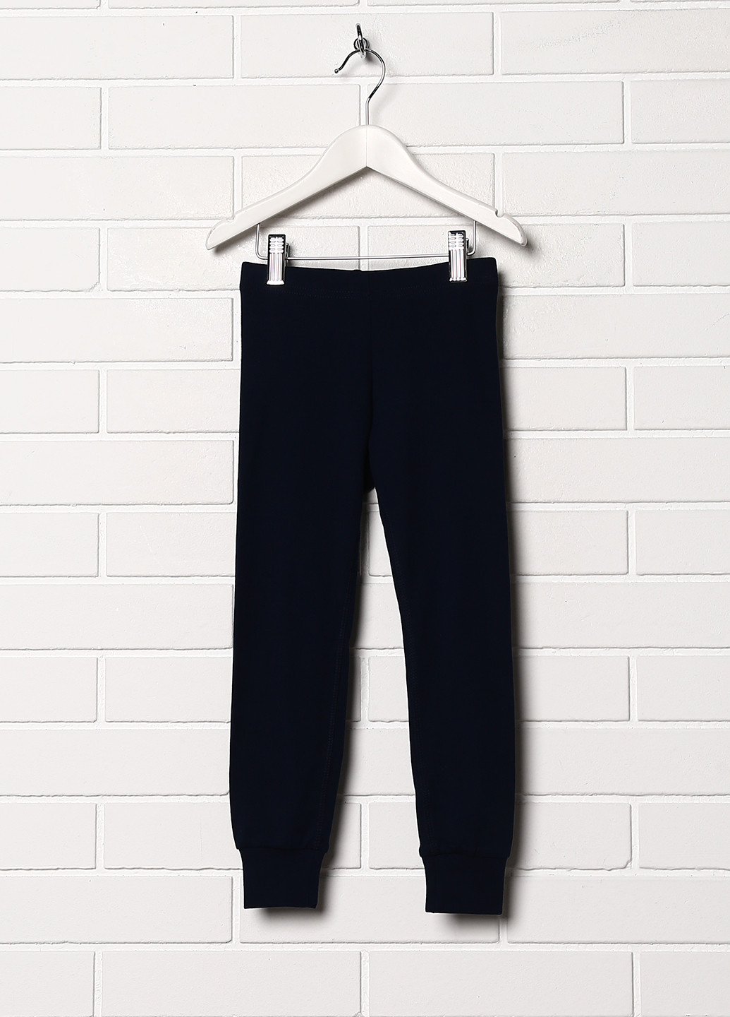 Темно-синие домашние демисезонные брюки со средней талией H&M