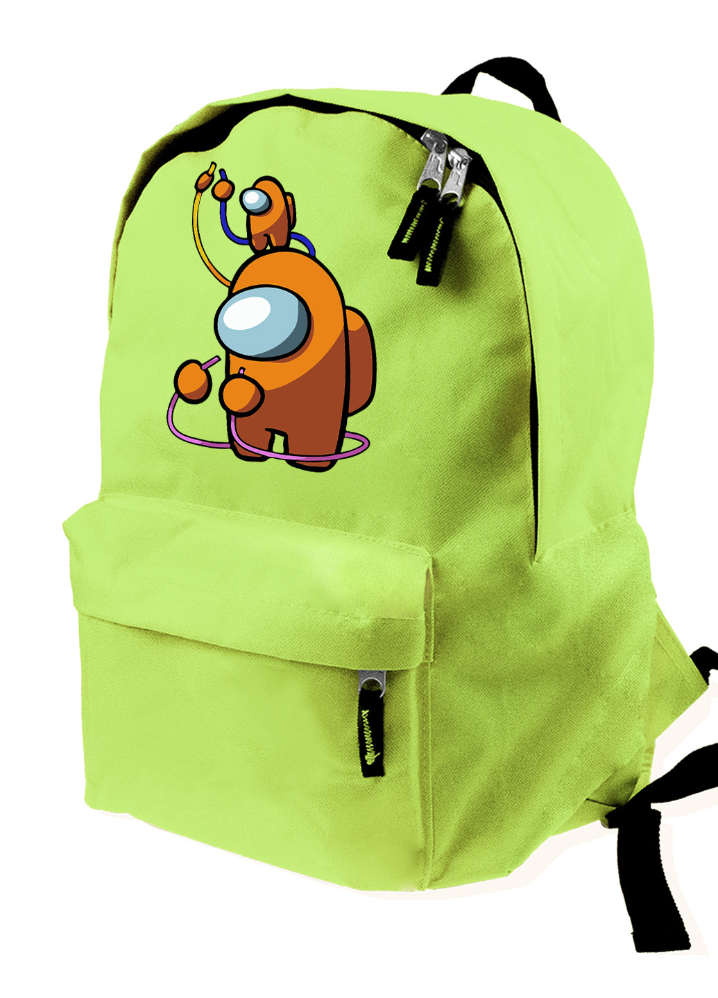 Детский рюкзак Амонг Ас Оранжевый (Among Us Orange) (9263-2413) MobiPrint (217075257)