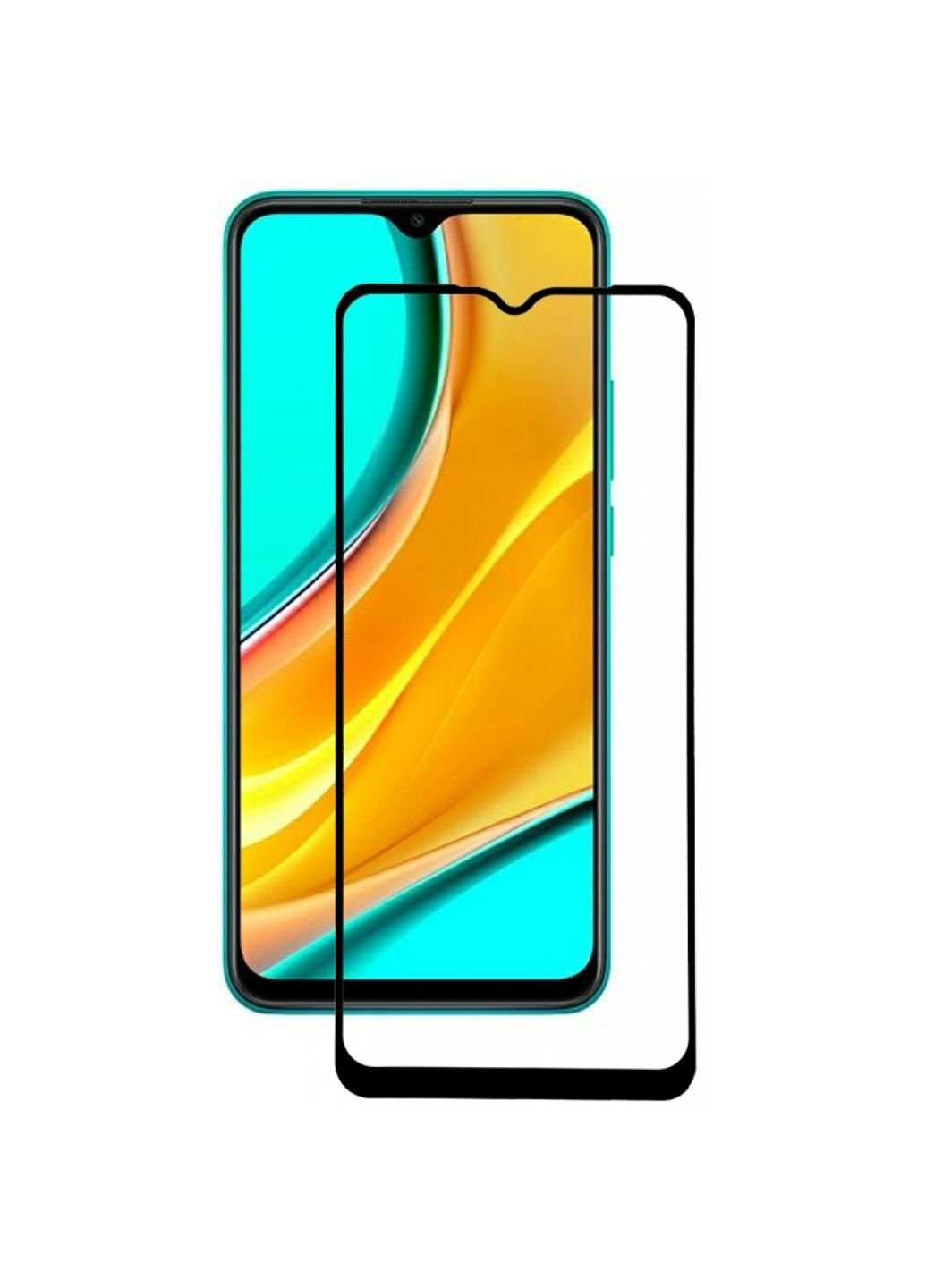 Скло захисне Xiaomi Redmi 9 Black (705112) BeCover (249596654)