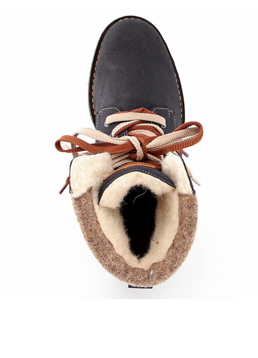 Зимние ботинки тимберленды Rieker без декора из искусственного нубука