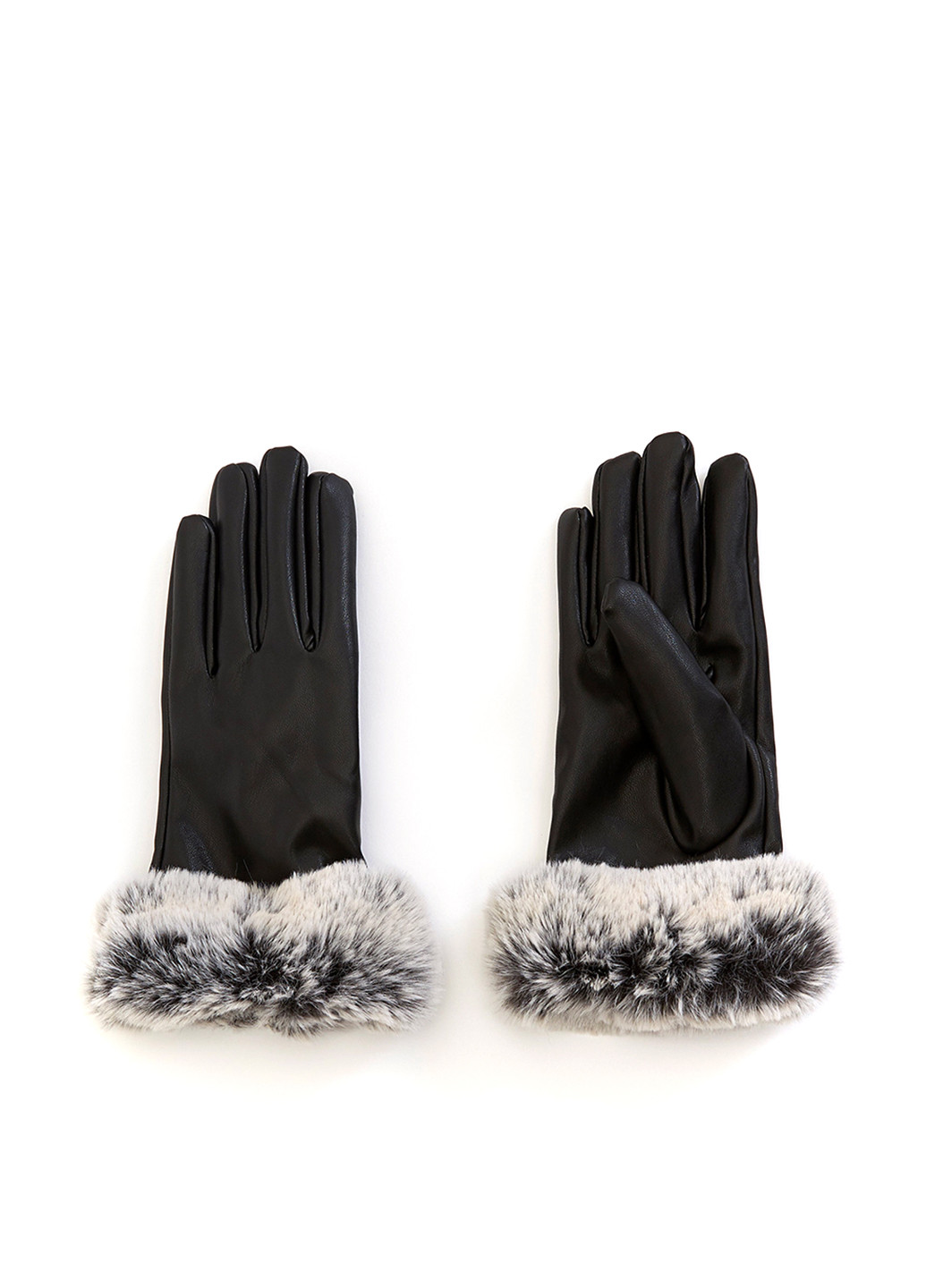 Перчатки DeFacto чёрные кэжуалы полиуретан, искусственная кожа
