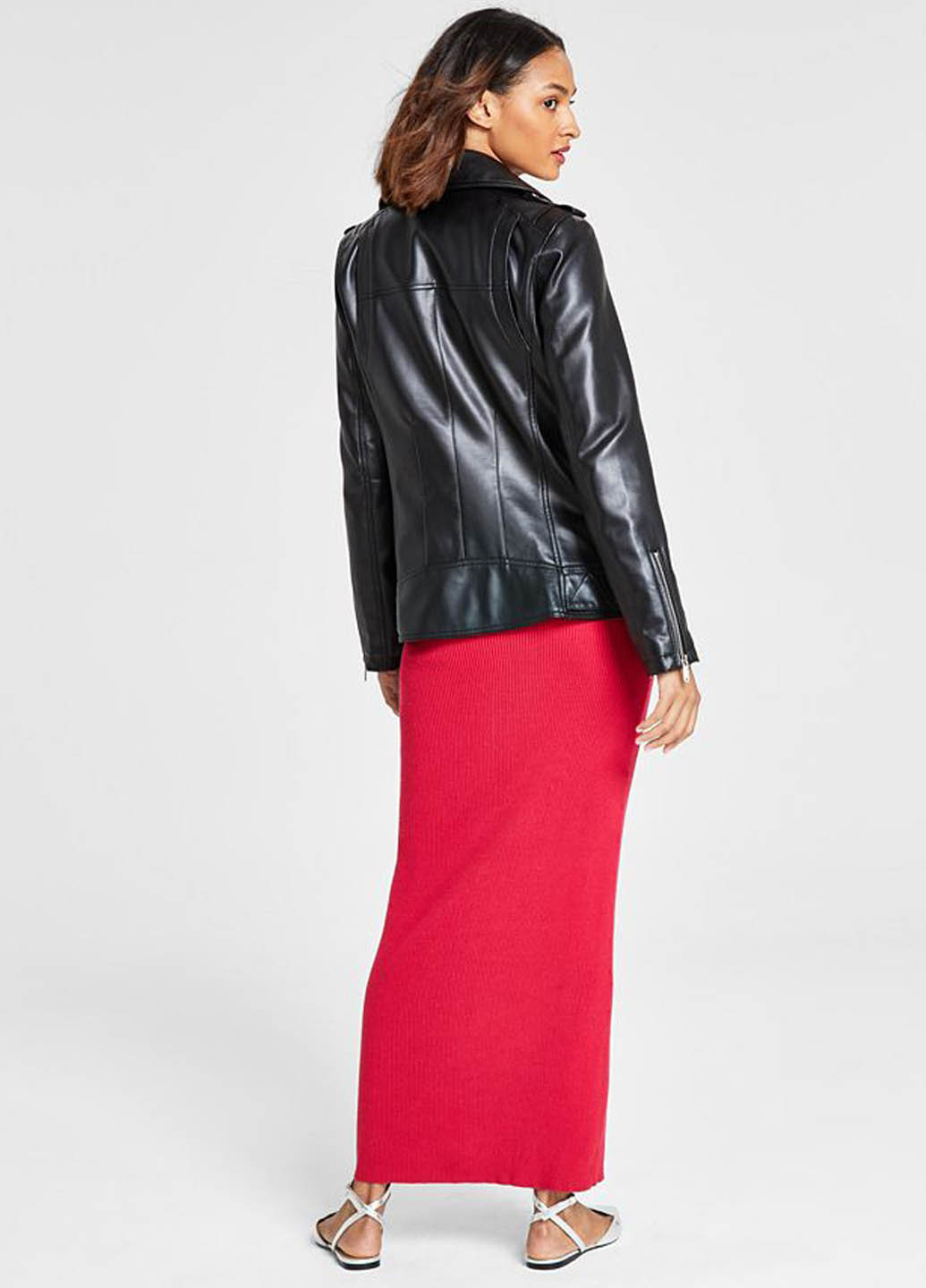 Чорна демісезонна куртка косуха Guess