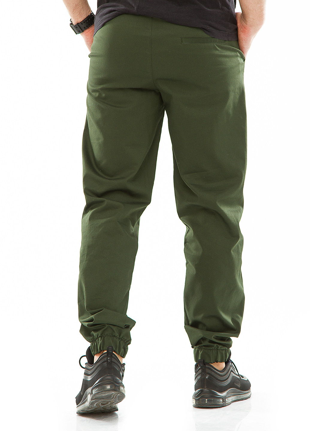 Зеленые кэжуал демисезонные джоггеры брюки Demma