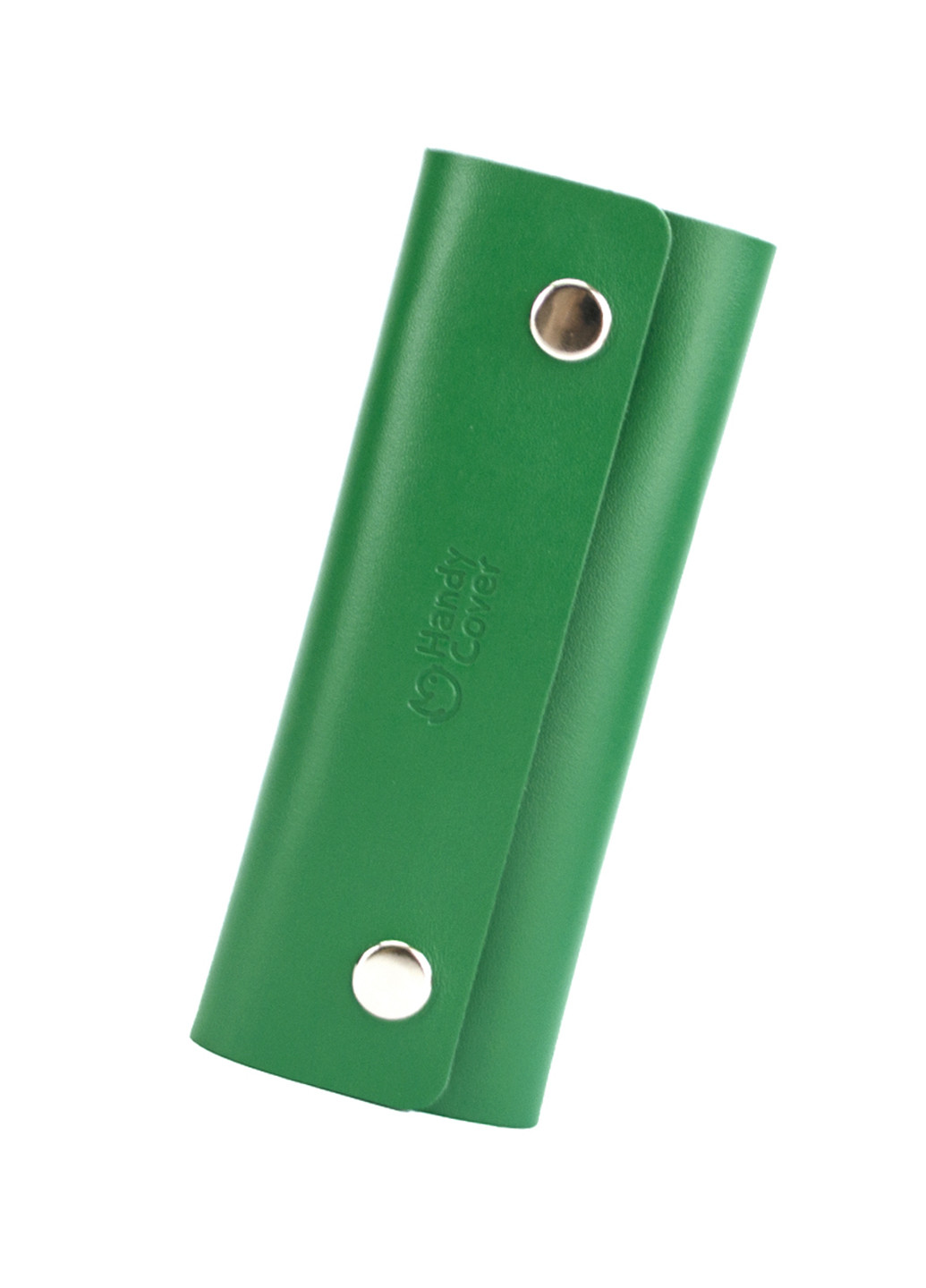 Ключниця шкіряна на кнопках з карабінами зелена HC0077 green HandyCover (253262513)