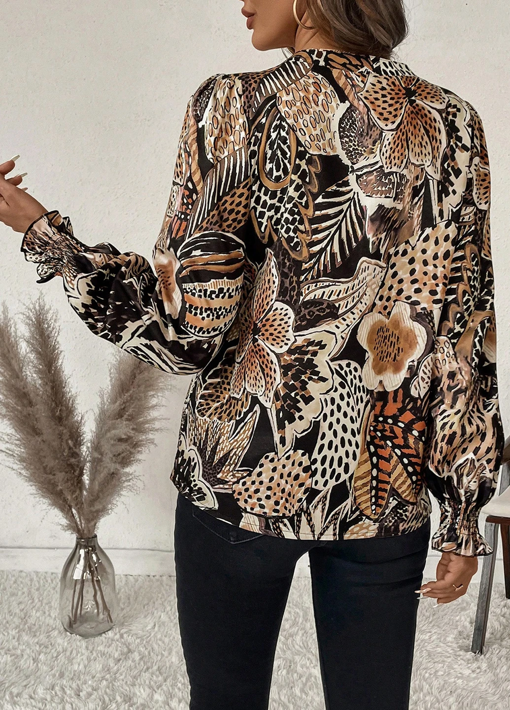 Комбинированная блуза SHEIN