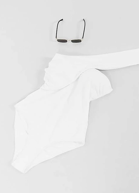 Белый летний купальник Asos