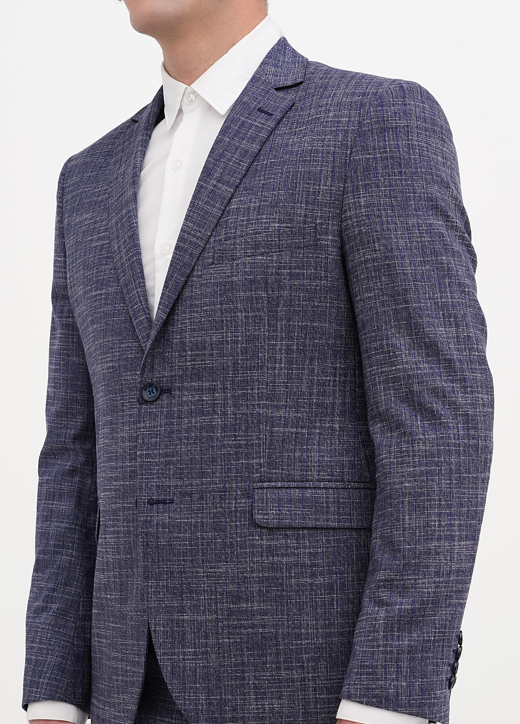 Синий демисезонный костюм (пиджак, брюки) брючный Federico Cavallini