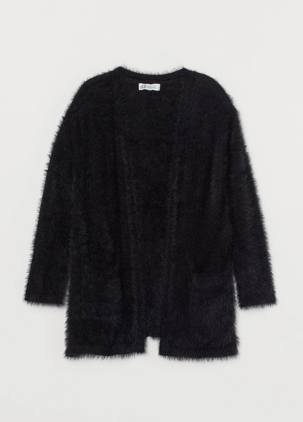 Черный демисезонный кардиган H&M