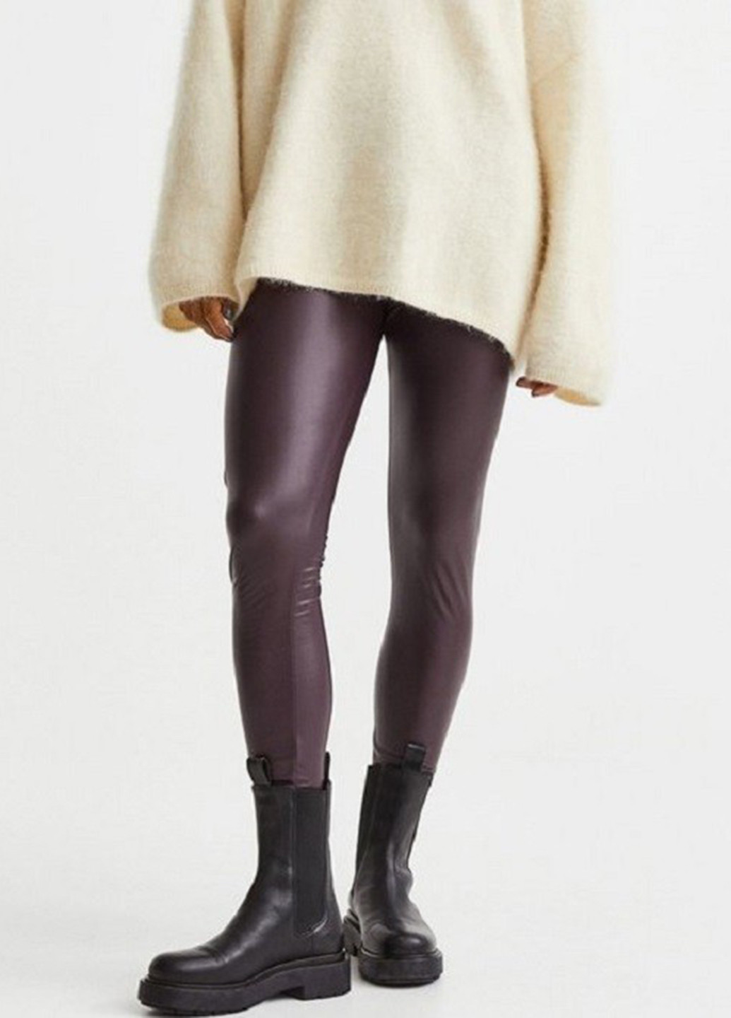 Легінси утепелені зі штучної шкіри H&M (324223665)
