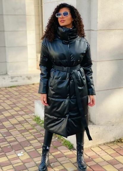 Чорна зимня зимова куртка Moni&co