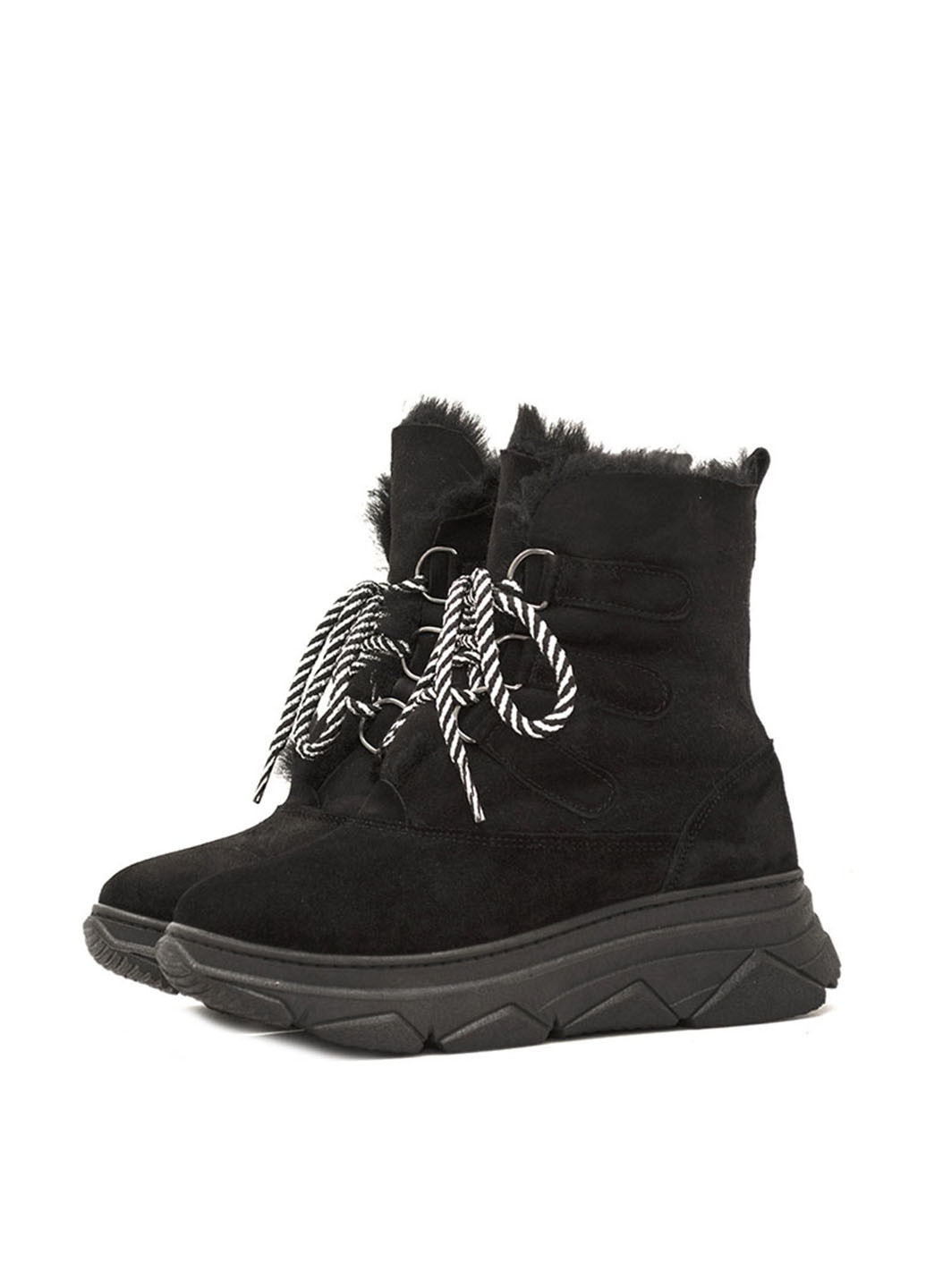 Зимние ботинки Donna Ricco без декора из натуральной замши