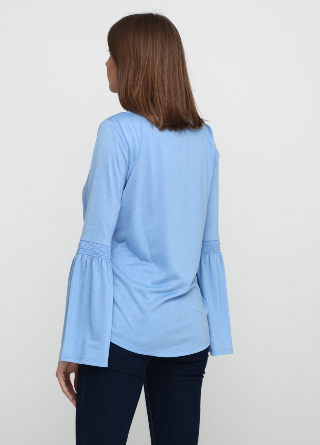 Голубая демисезонная блуза By Very