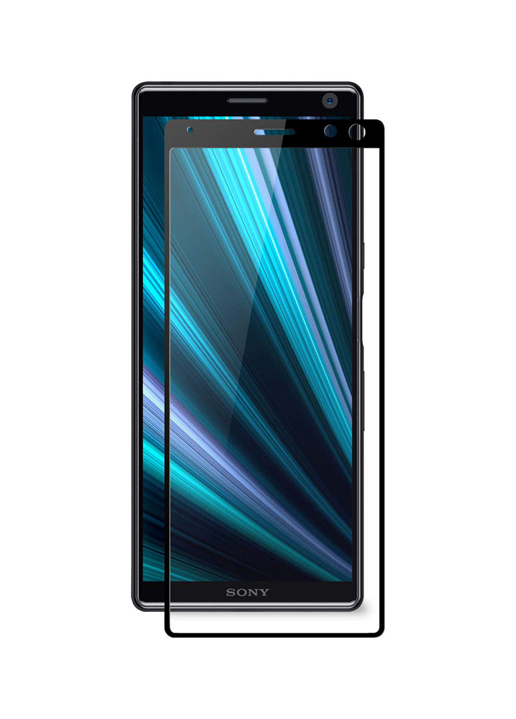 Защитное стекло Full screen для Sony Xperia 10 (XA3), Black PowerPlant full screen для sony xperia 10 (xa3), black (143720789)