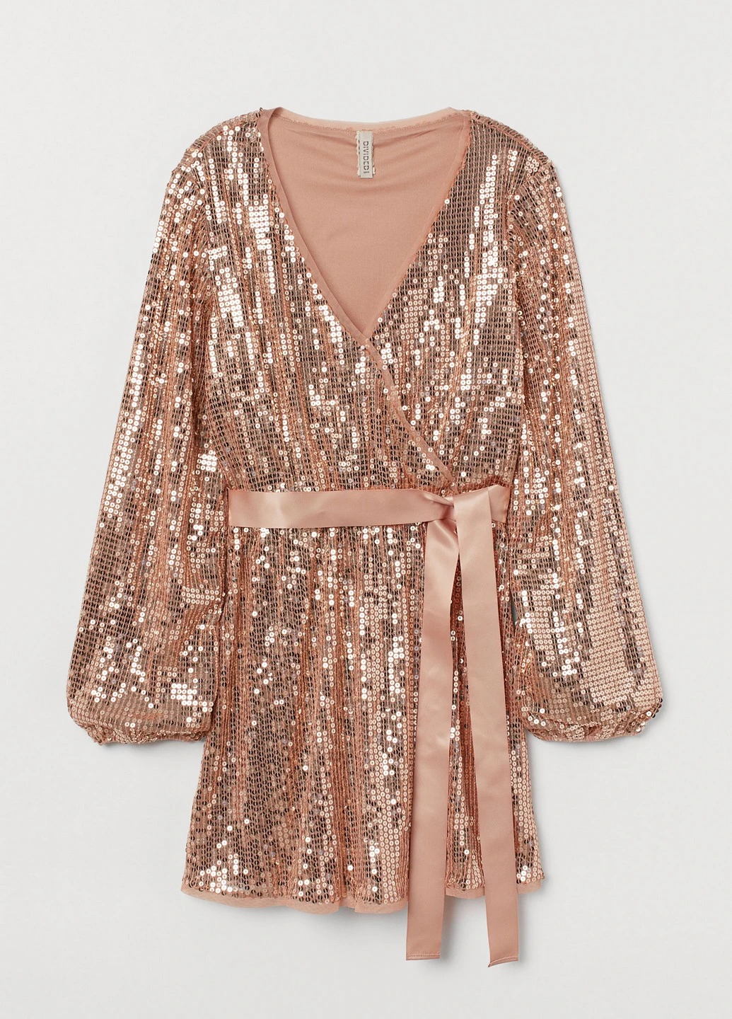 Бежевое коктейльное платье H&M