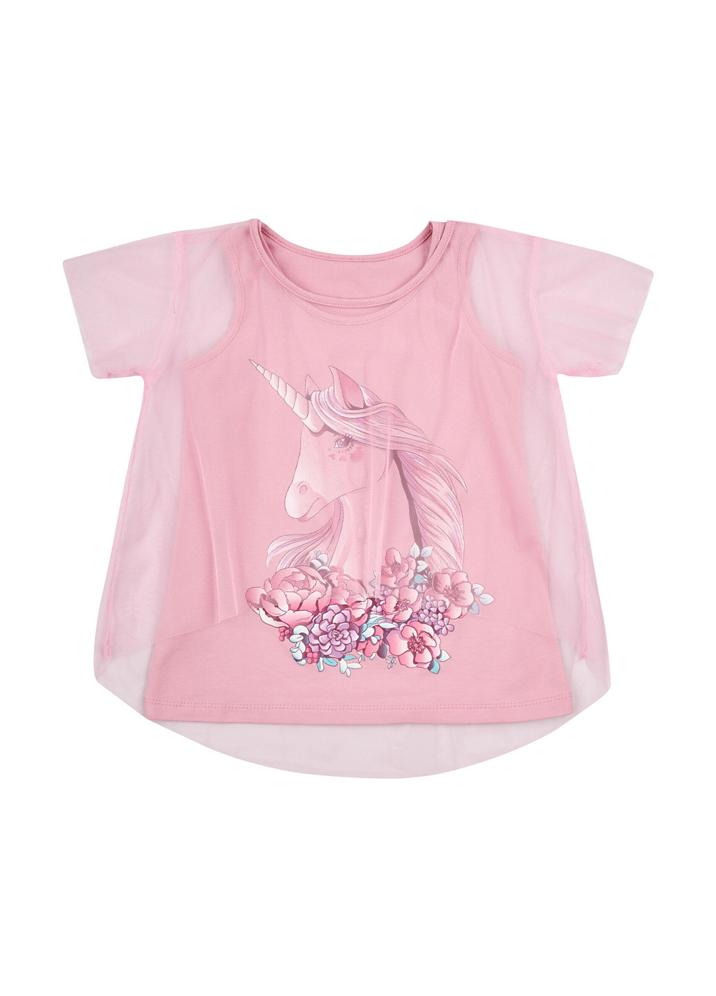 Розовый летний комплект (майка, футболка) Z16