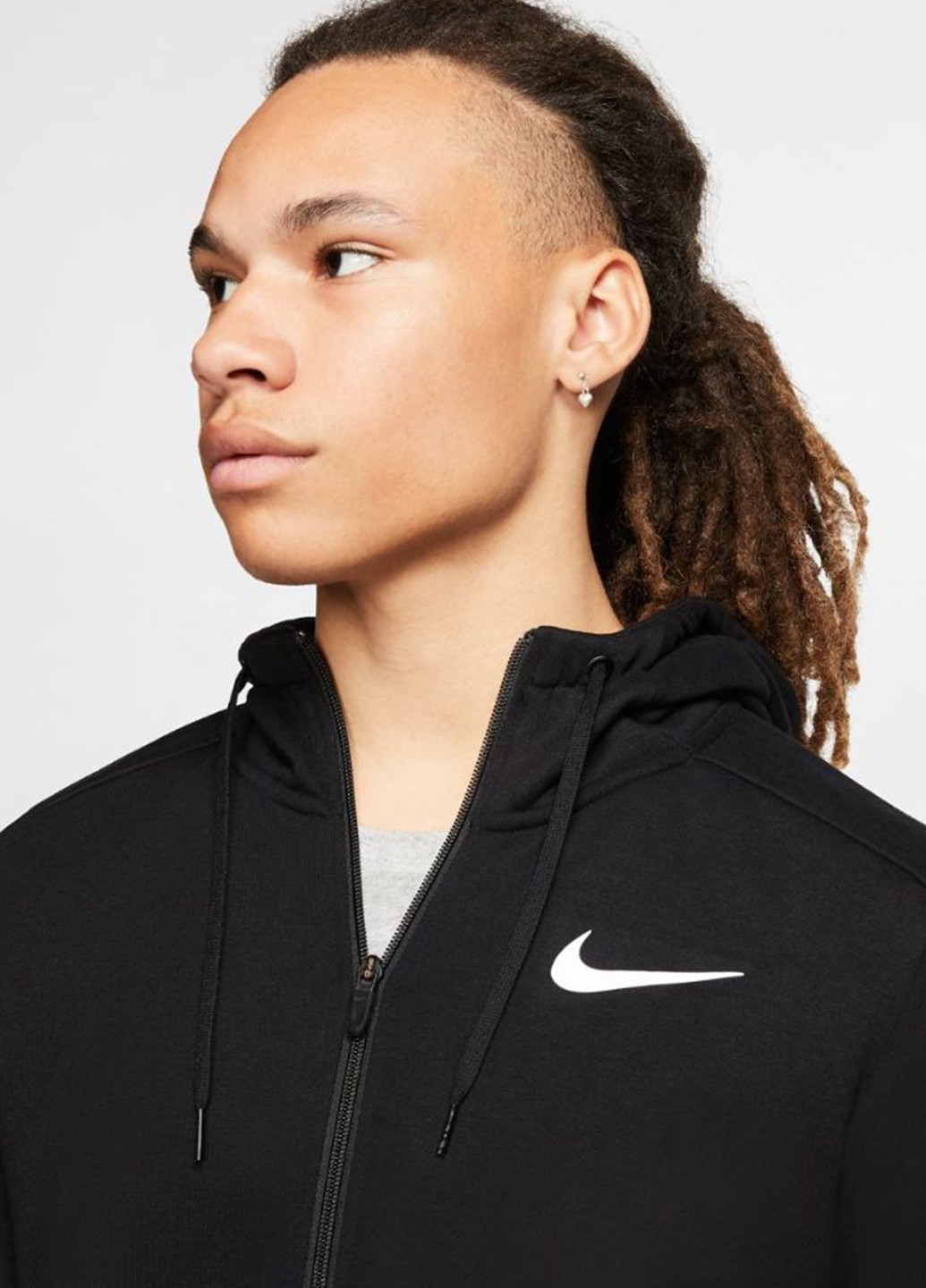 Чорна демісезонна куртка Nike M DRY HOODIE FZ FLEECE