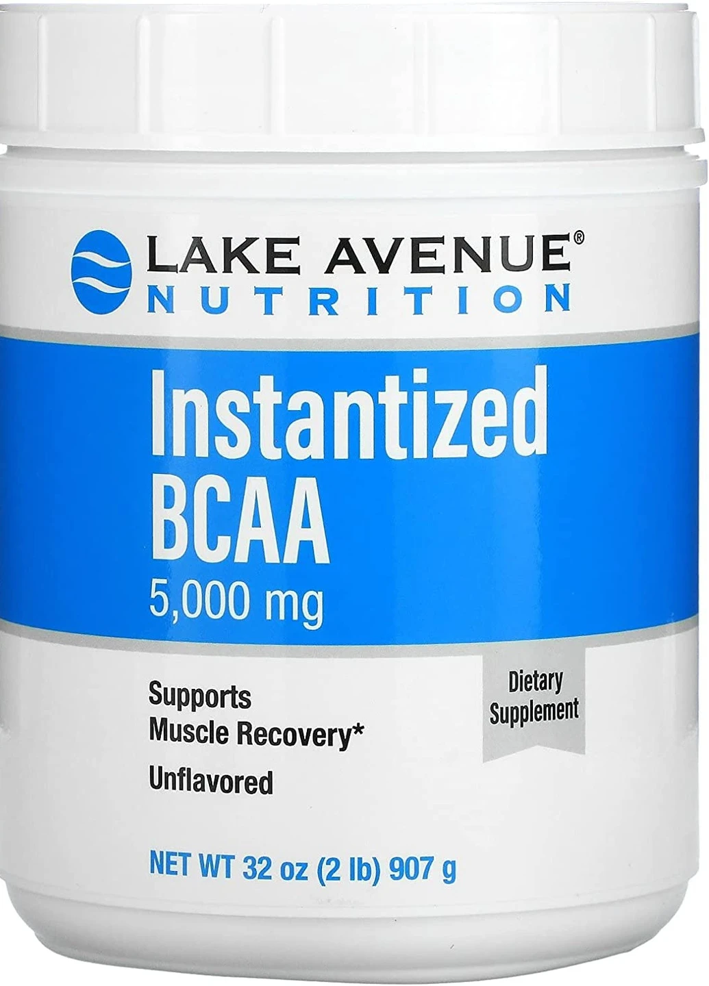 Амінокислота Instantized BCAA Powder 907 g (Unflavored) Lake Avenue Nutrition (254568445)