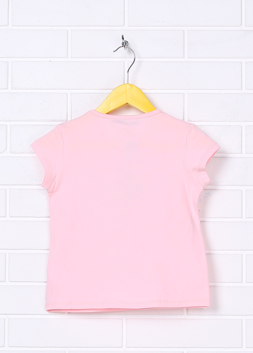 Розовая летняя футболка с коротким рукавом Cigit