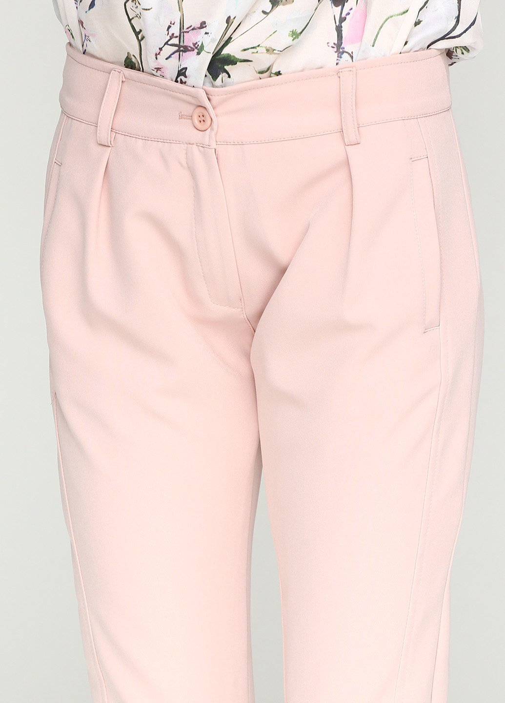 Розовые кэжуал демисезонные брюки First