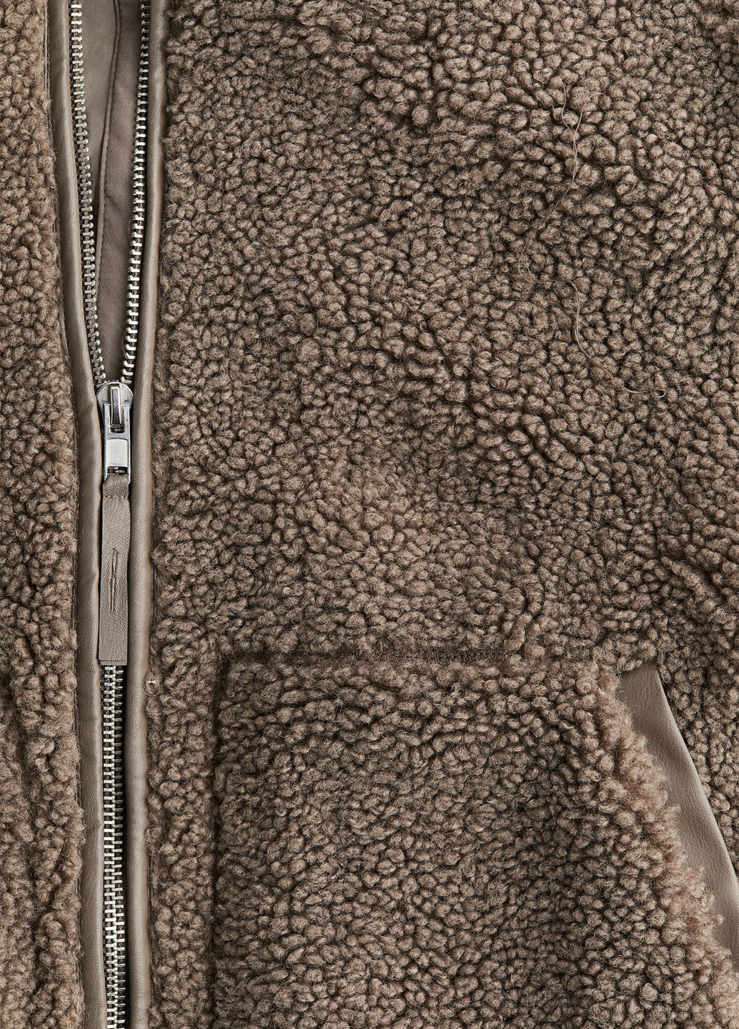 Темно-бежева демісезонна куртка H&M