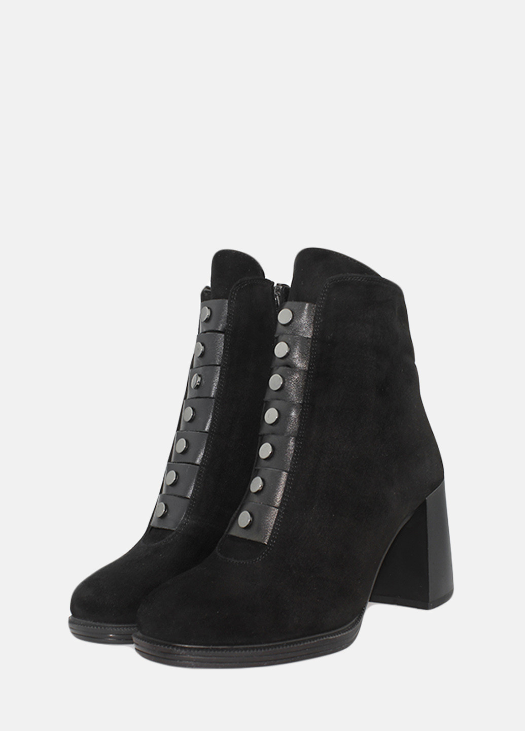 Осенние ботинки re2467-11 черный El passo из натуральной замши