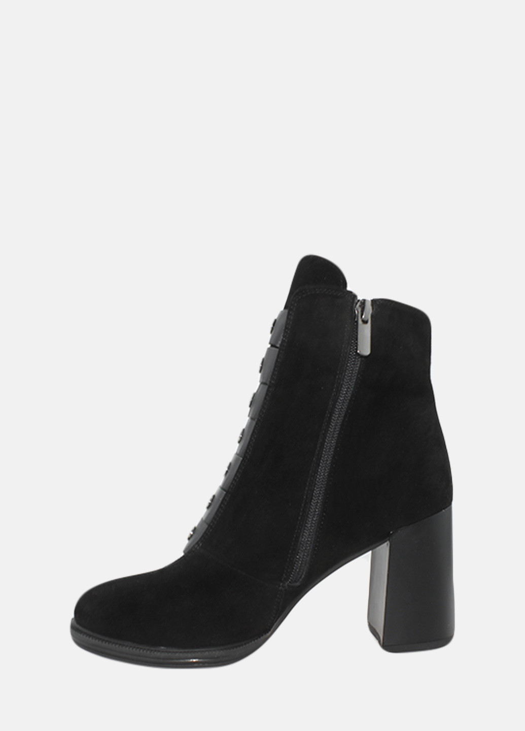 Осенние ботинки re2467-11 черный El passo из натуральной замши