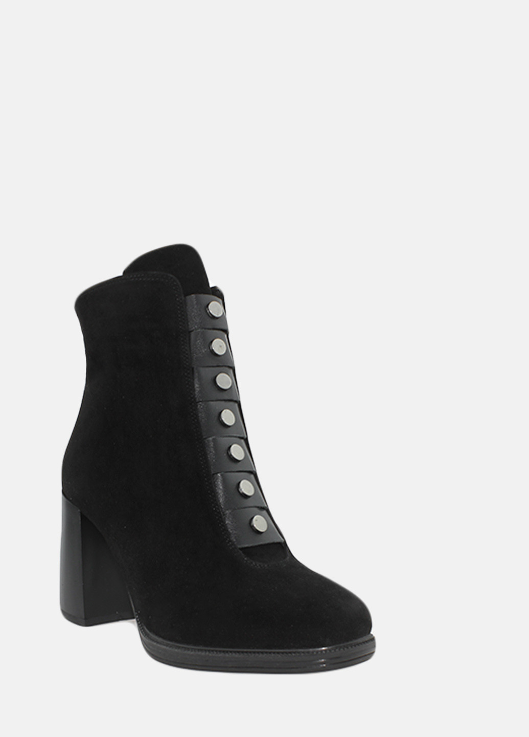 Осенние ботинки re2467-11 черный El passo из натуральной замши