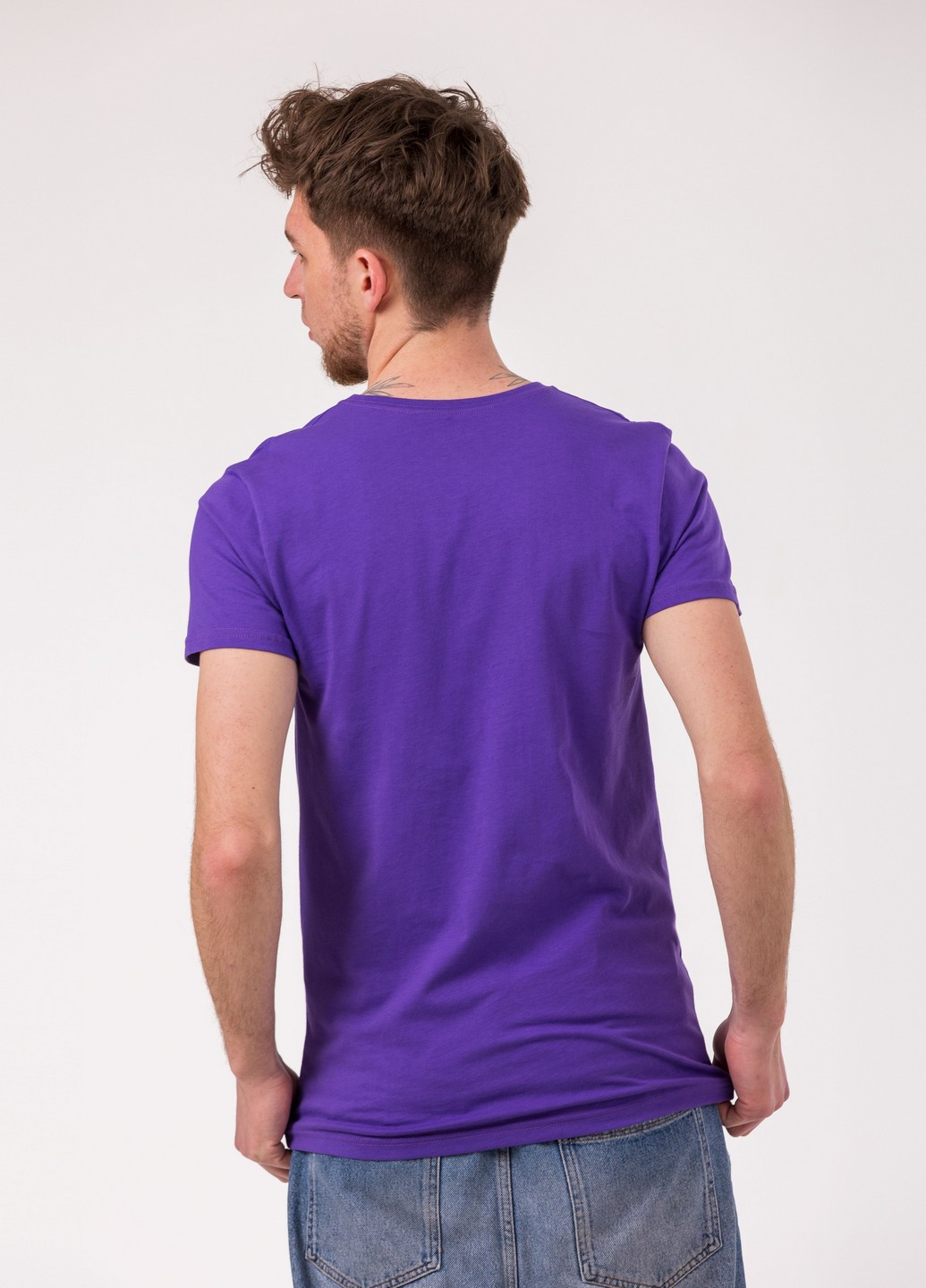 Фиолетовая футболка мужская Наталюкс 12-1316
