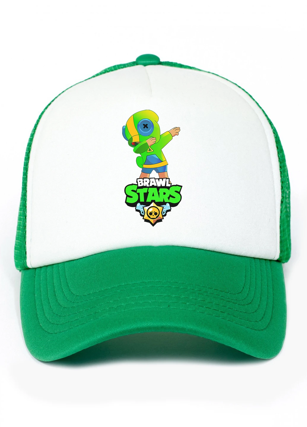 Кепка Тракер дитяча Зелений Леон Бравл Старс (Green Leon Brawl Stars) (33404-1705) MobiPrint (220769716)