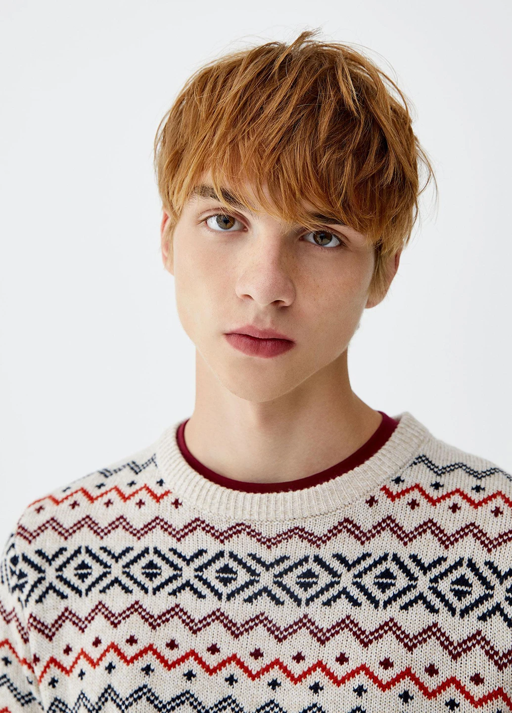 Сіро-бежевий демісезонний джемпер джемпер Pull & Bear